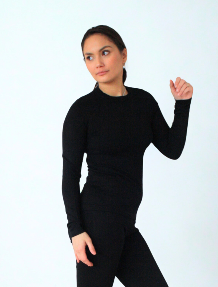 Langermabolur úr bambus/cashmere