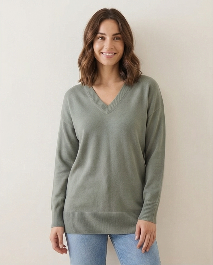 Athena peysa soft khaki