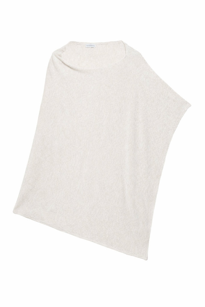 Petrina þunnprjónað Poncho Light oat - Ein stærð