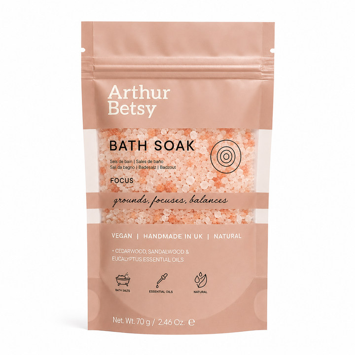 Baðsalt með ilmkjarnaolíum – Einbeiting – 70 g