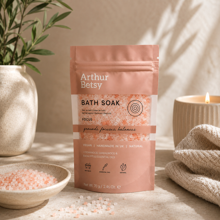 Baðsalt með ilmkjarnaolíum – Einbeiting – 70 g