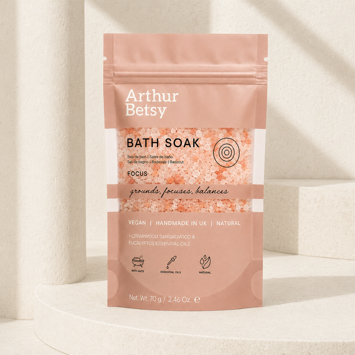 Baðsalt með ilmkjarnaolíum – Einbeiting – 70 g