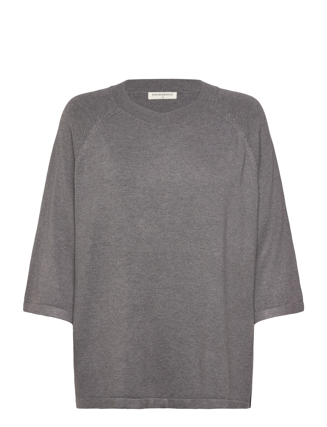 Þunn prjónuð (t-shirt) peysa steingrá - 30%afsláttur