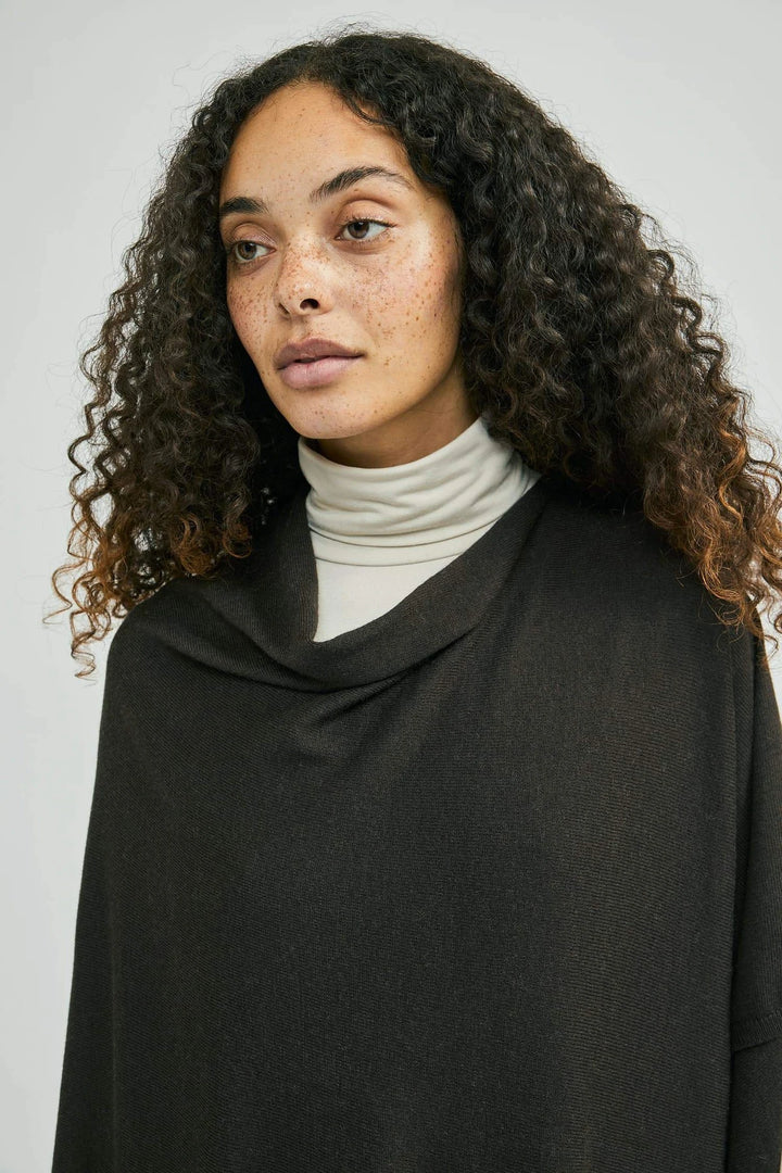 Bambus og cashmere poncho