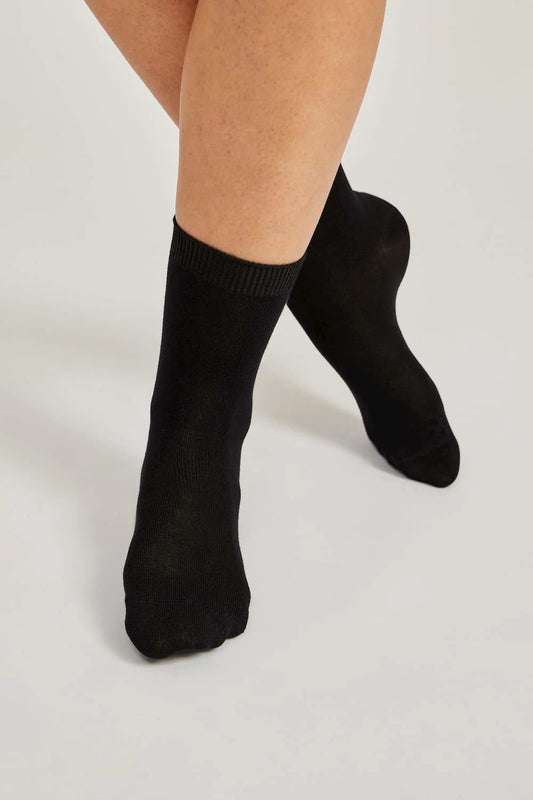 3pk dömusokkar svartir - sr.37-42