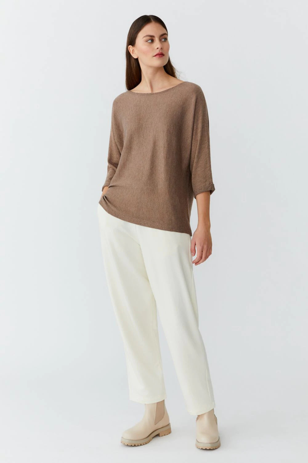 Bambus og cashmere peysa
