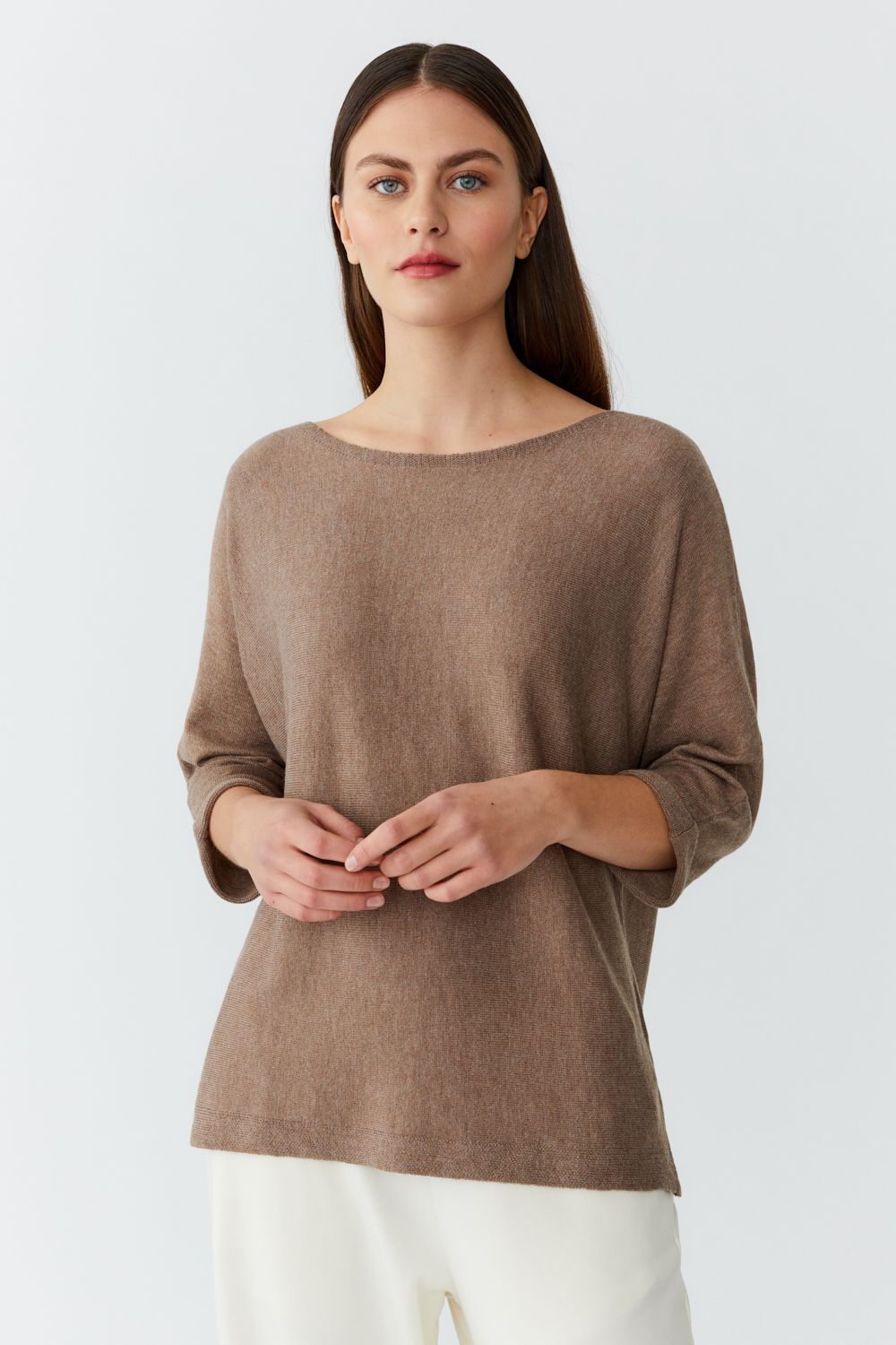 Bambus og cashmere peysa
