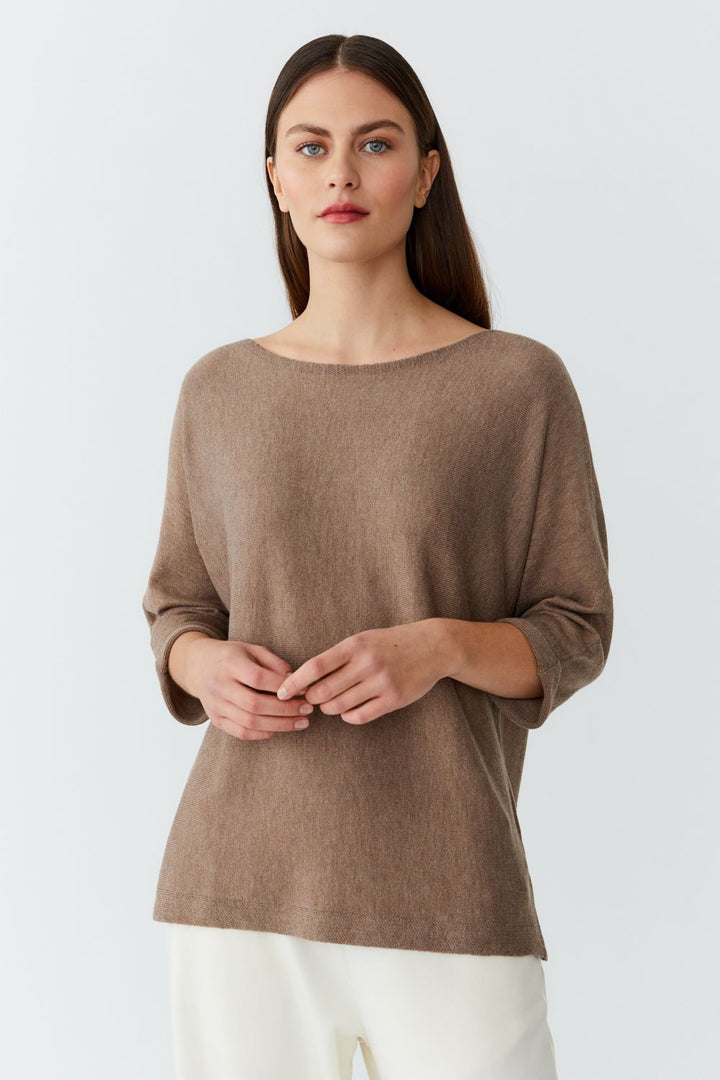 Bambus og cashmere peysa