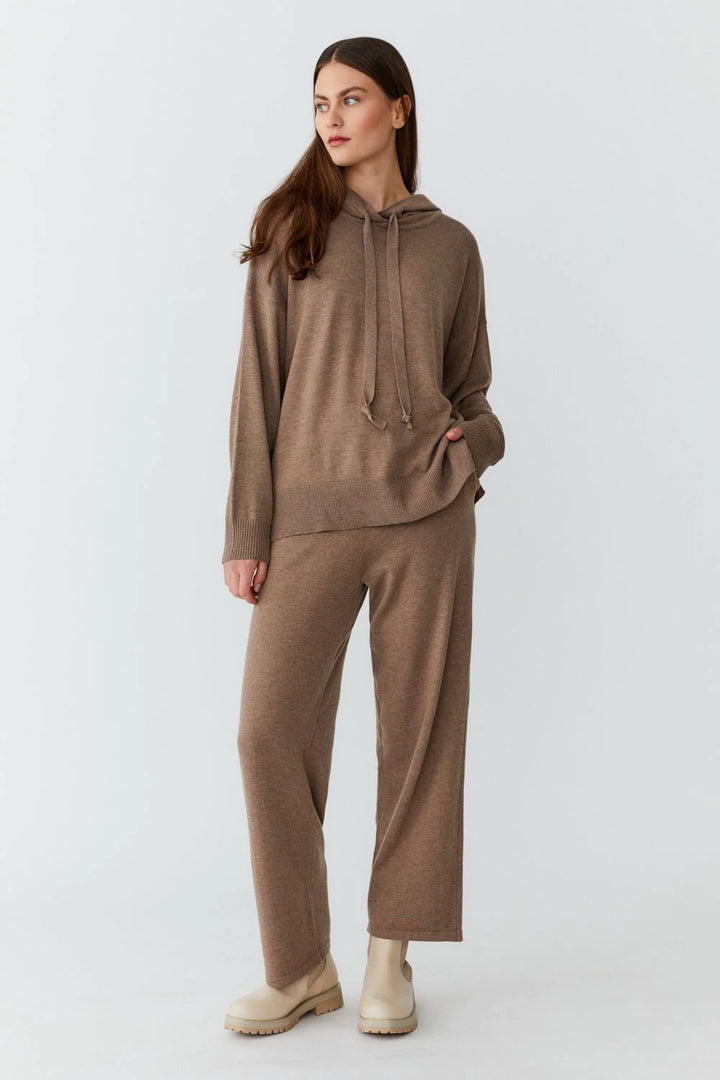 Bambus og cashmere hettupeysa